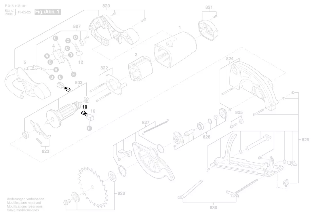 Balais charbon 2 610 Z02 834 SKIL